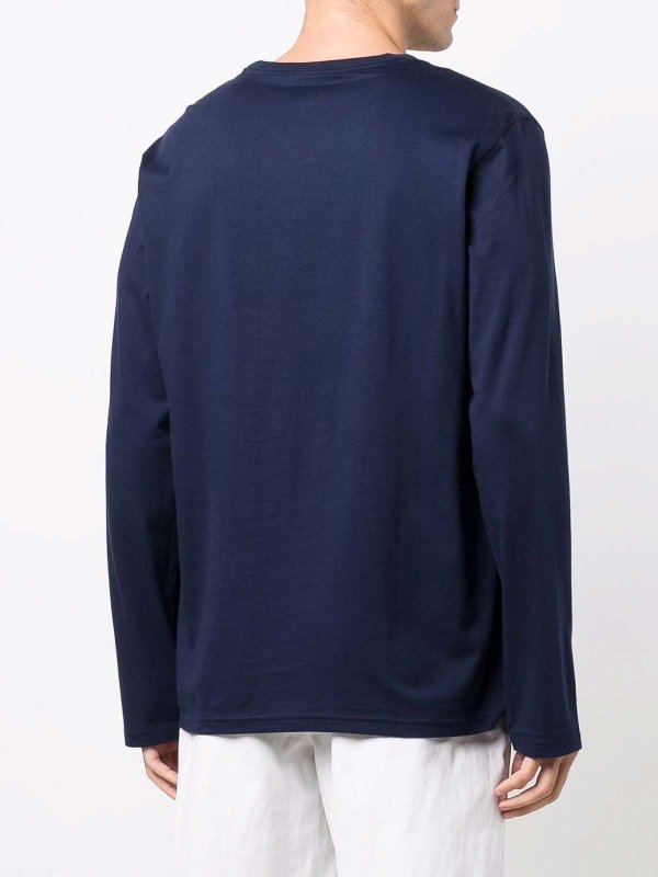 The Best Shops POLO RALPH LAUREN: t-shirts - Long-Sleeved Cotton T-Shirt With Logo