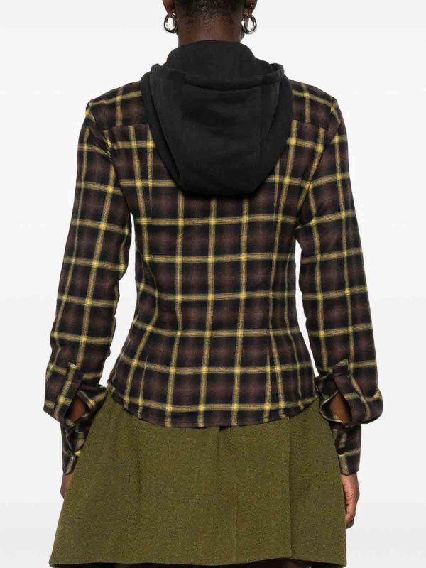 COPERNI buy online Cotton Check Shirt With Hood
