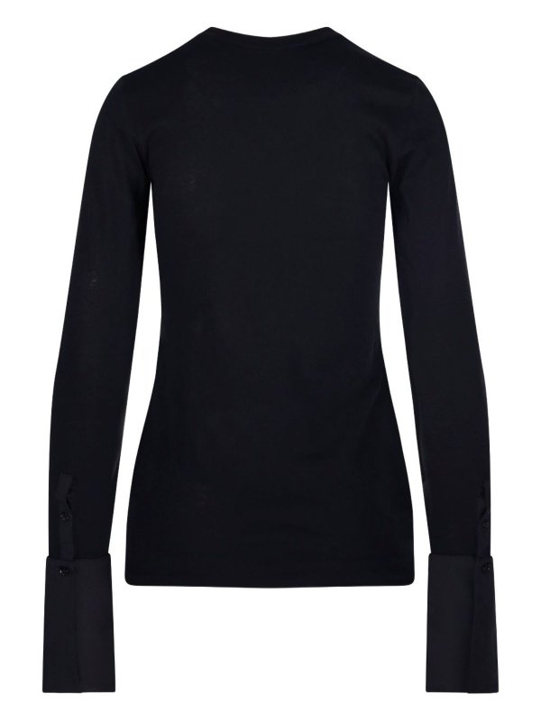 T-shirt Nera In Cotone shop online: DARKPARK