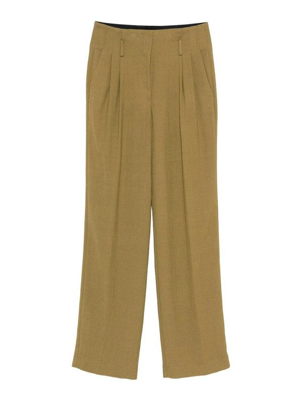 FORTE FORTE: casual trousers - Green My Pants Trousers