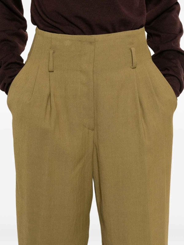 The Best Shops FORTE FORTE: casual trousers - Green My Pants Trousers