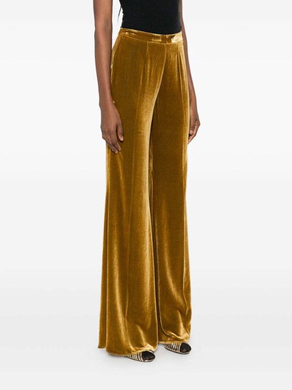 FORTE FORTE: casual trousers online - Trousers With Velvet Effect