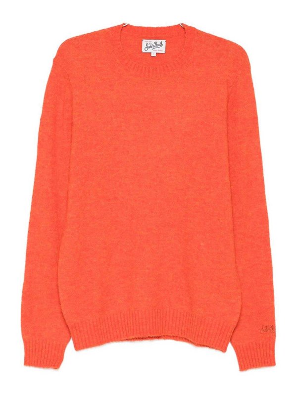 MC2 SAINT BARTH: Suéteres con cuello pico - Regent Alpaca - Naranja