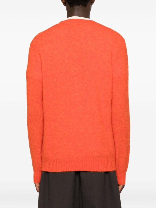 The Best Shops MC2 SAINT BARTH: Suéteres con cuello pico - Regent Alpaca - Naranja