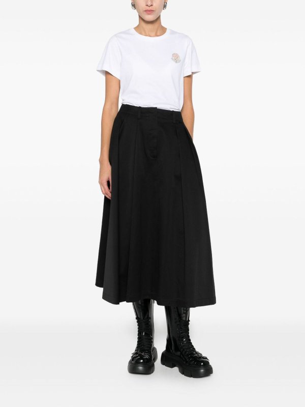 The Best Shops MONCLER: t-shirts - Round-Neck T-Shirt With Logo Patch Detail