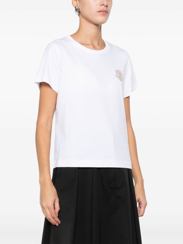MONCLER buy online Round-Neck T-Shirt With Logo Patch Detail
