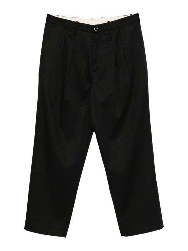 NINE IN THE MORNING: Pantalones casual - Pantalón Casual - Negro