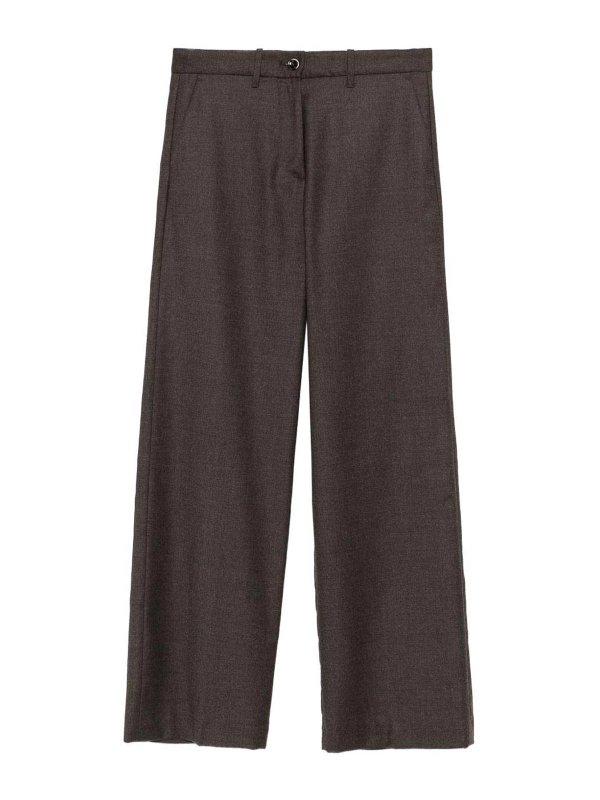 NINE IN THE MORNING: casual trousers - Brown Fiamma Trousers