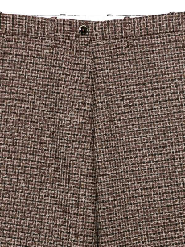 NINE IN THE MORNING: casual trousers online - Montana Trousers With Check Pattern