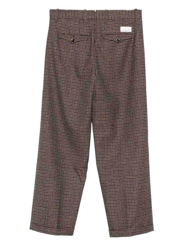 The Best Shops NINE IN THE MORNING: casual trousers - Montana Trousers With Check Pattern