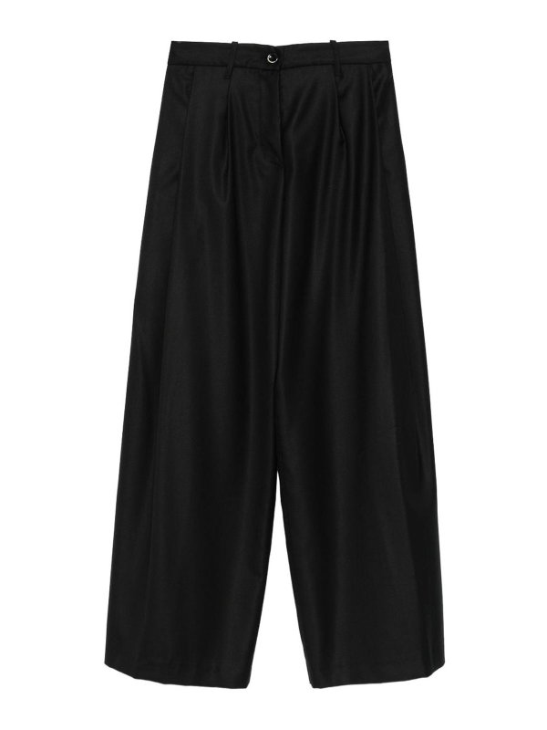 NINE IN THE MORNING: casual trousers - Black Petra Trousers