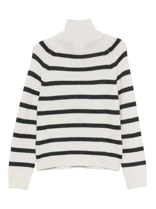 Semicouture: Strickpullover mit Rundhalsausschnitt online - Rundhalspullover - Grau