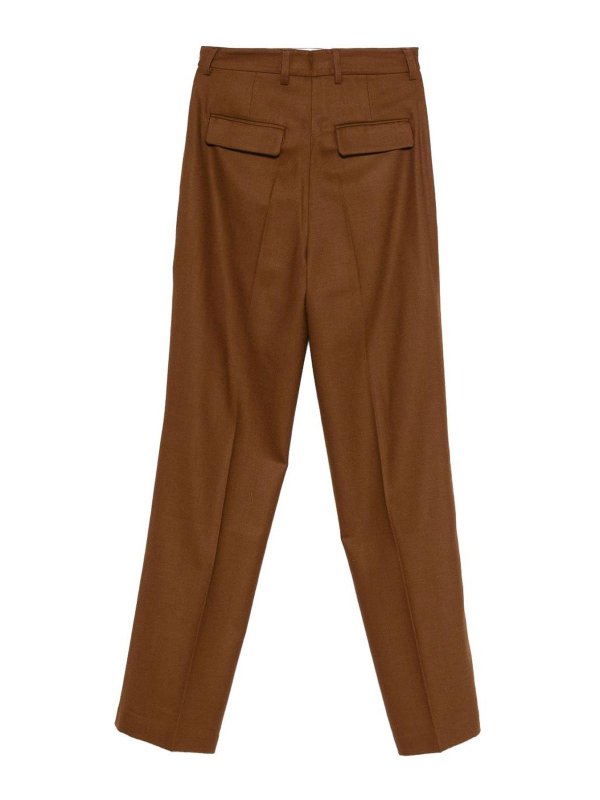 The Best Shops Semicouture: casual trousers - Agaria Pants In Brown Wool