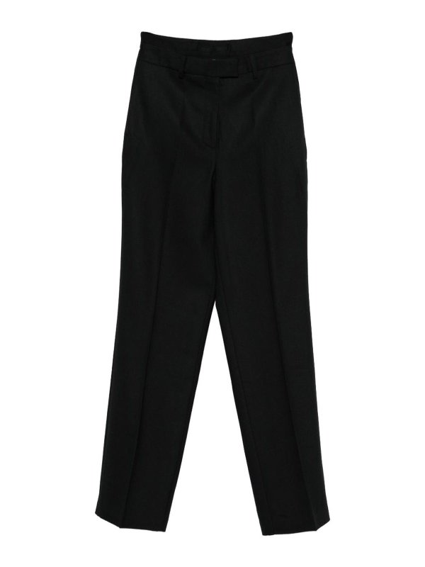 Semicouture: casual trousers - Black  Pants In Wool