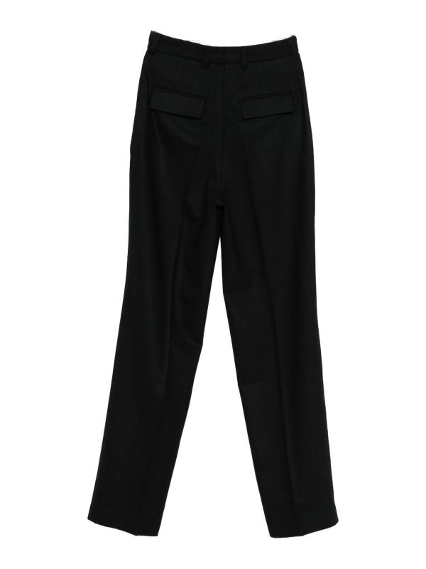 The Best Shops Semicouture: casual trousers - Black  Pants In Wool