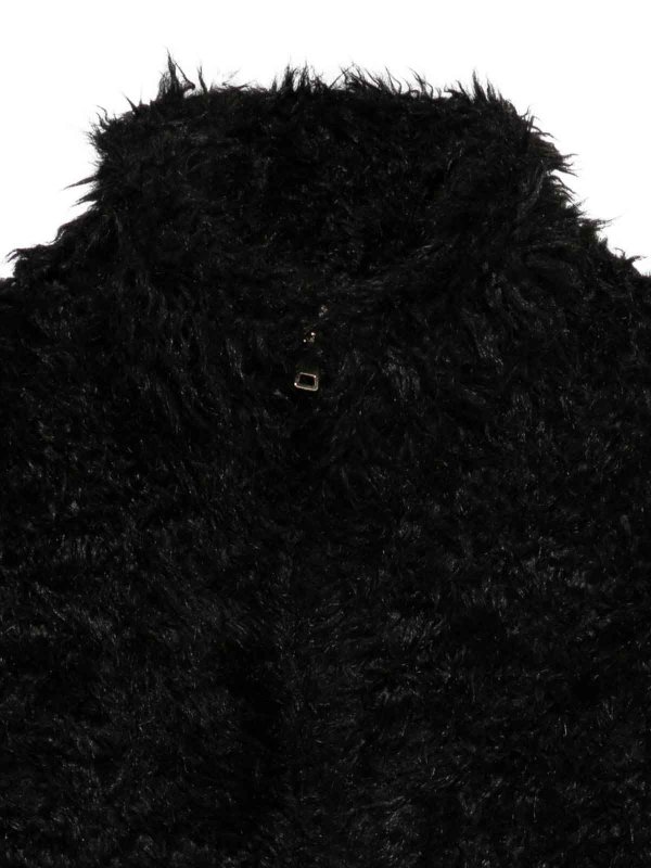 The Best Shops Semicouture: Pellicce e montoni - Pelliccia nera con cerniera