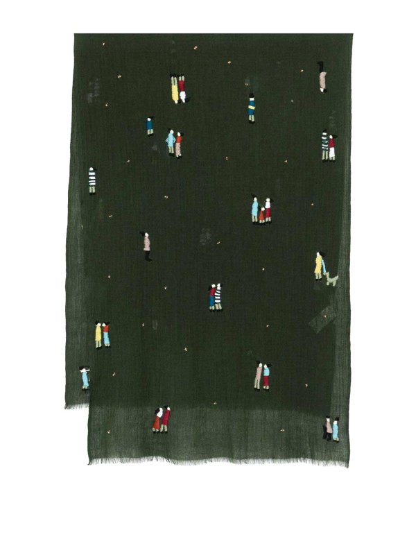 SGOMBERO CANTINE: スカーフ - スカーフ - 緑