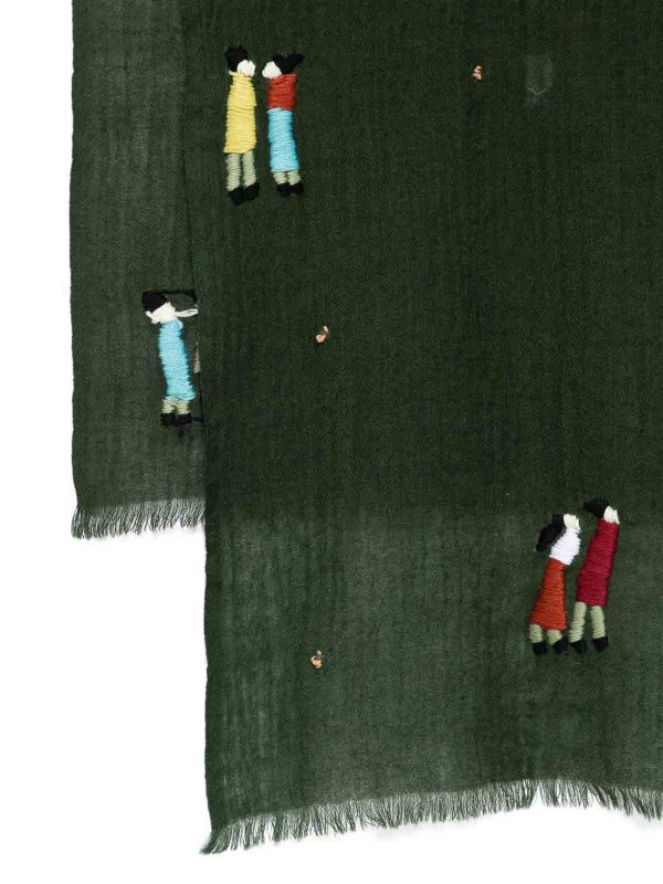 SGOMBERO CANTINE: スカーフ online - スカーフ - 緑