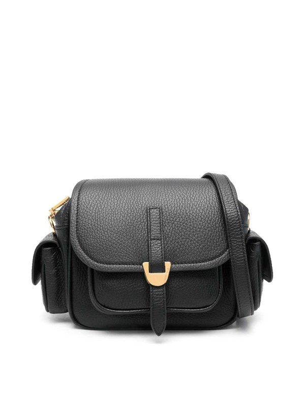 COCCINELLE: cross body bags - Black Crossbody Bag Crafted