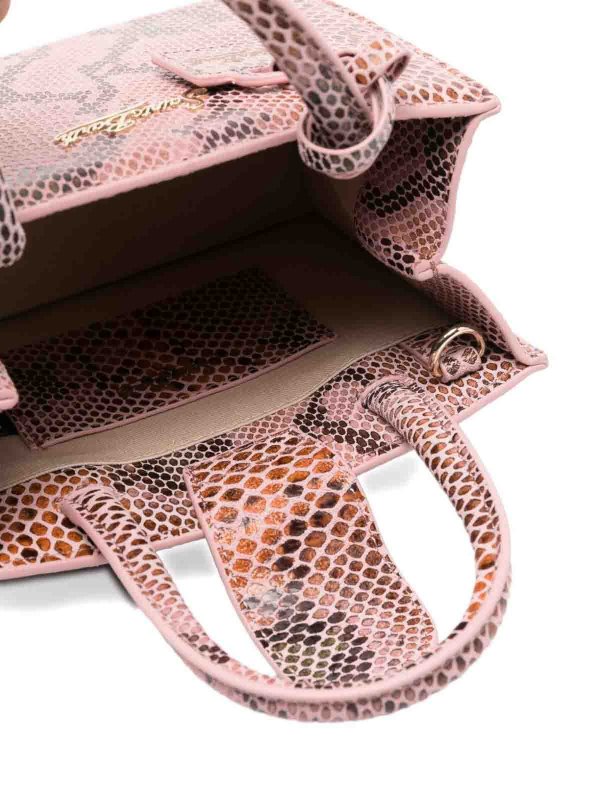 Pink Snakeskin-Effect Shop Bag Mini shop online: MC2 SAINT BARTH