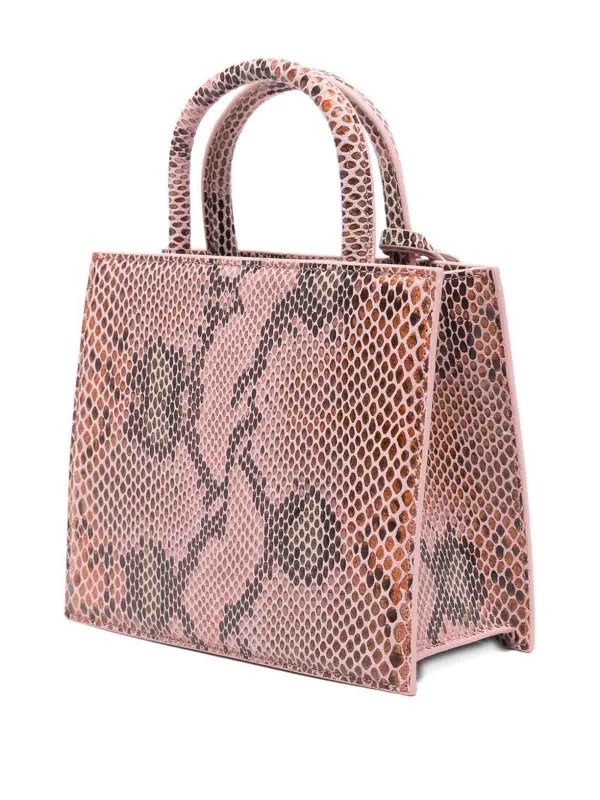 MC2 SAINT BARTH buy online Pink Snakeskin-Effect Shop Bag Mini
