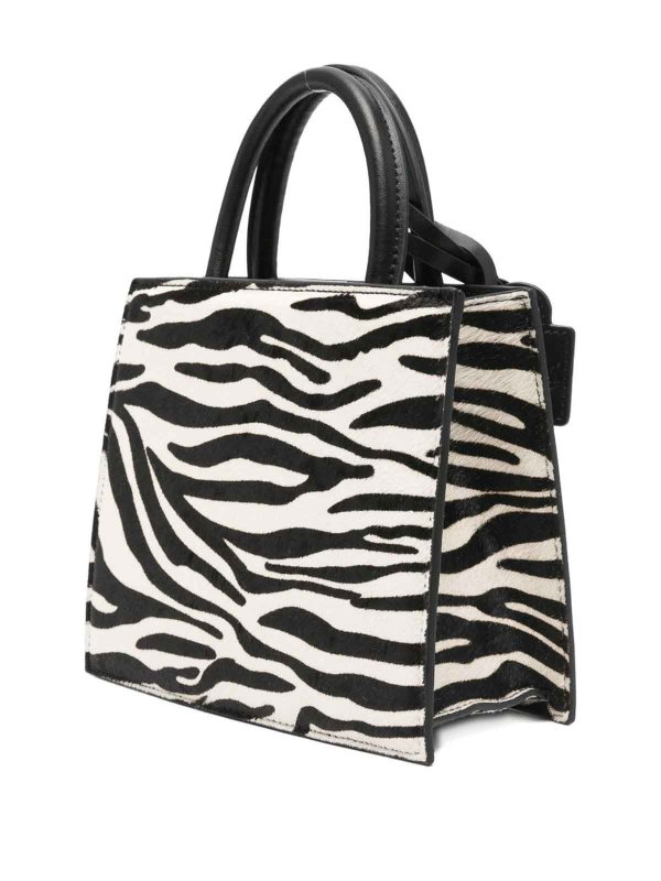 The Best Shops MC2 SAINT BARTH: cross body bags - Zebra-Print Shop Bag Mini