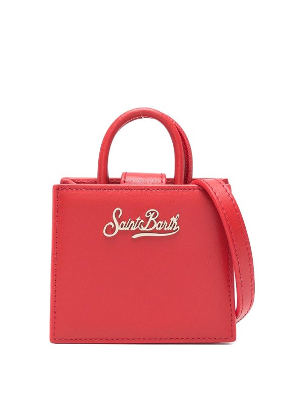 MC2 SAINT BARTH: cross body bags - Red Shop Bag Micro