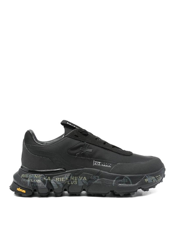 PREMIATA: trainers - Devind Sneakers In Black Leather