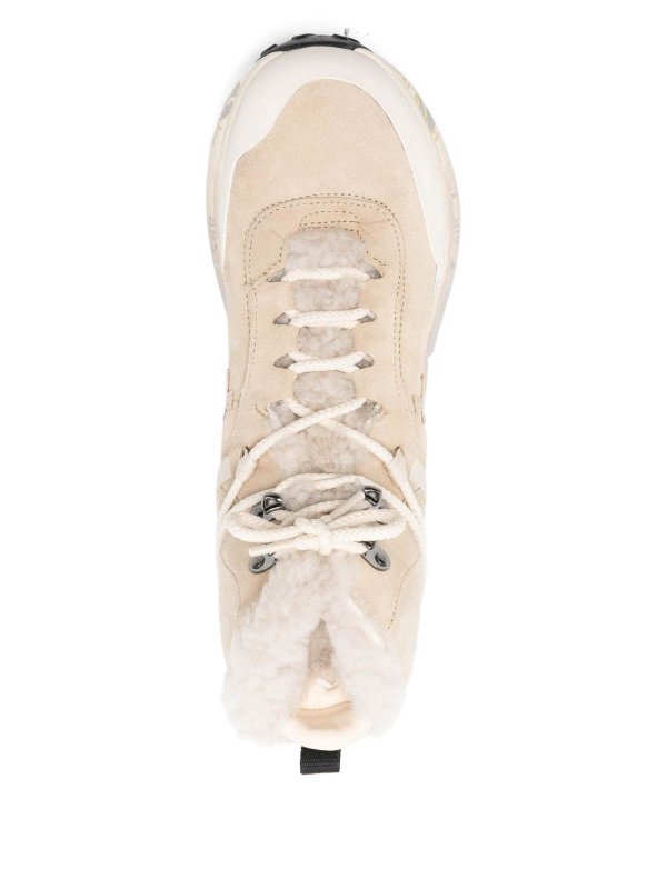 The Best Shops PREMIATA: trainers - High Sneakers  In Beige Leather