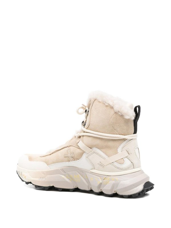 High Sneakers  In Beige Leather shop online: PREMIATA