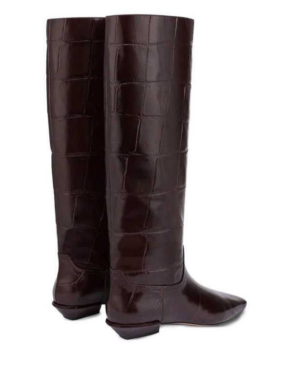 Paris Texas buy online Brown Croc-Embossed Leather Boots