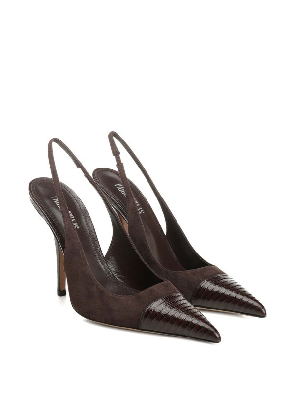 Chocolate Brown Suede Pumps shop online: Paris Texas