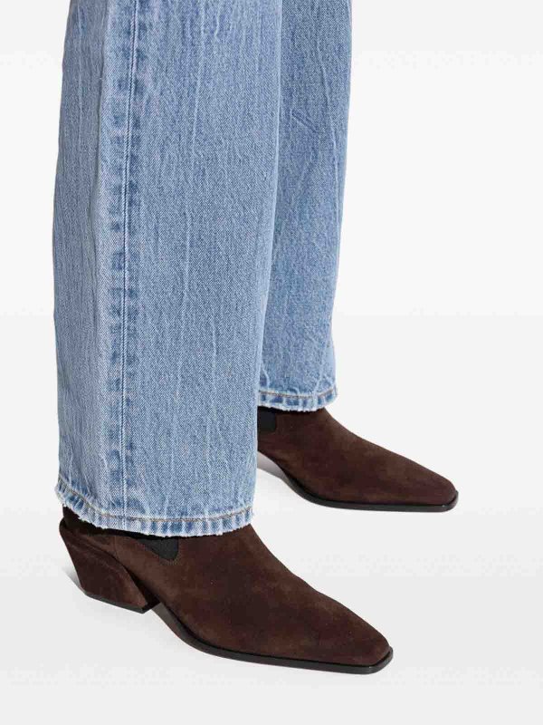 The Best Shops Paris Texas: ankle boots - Brown Suede Ankle Boots