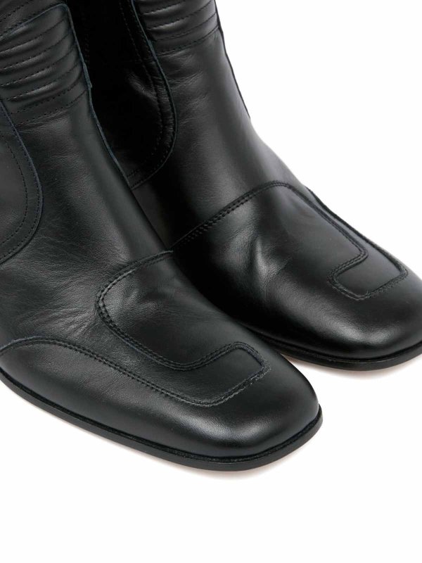 Black Biker Ankle Boots shop online: MM6 MAISON MARGIELA