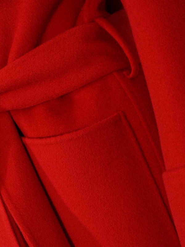 The Best Shops ALPHA STUDIO: cappotti al ginocchio - Cappotto Lungo In Lana Double Con Cappuccio