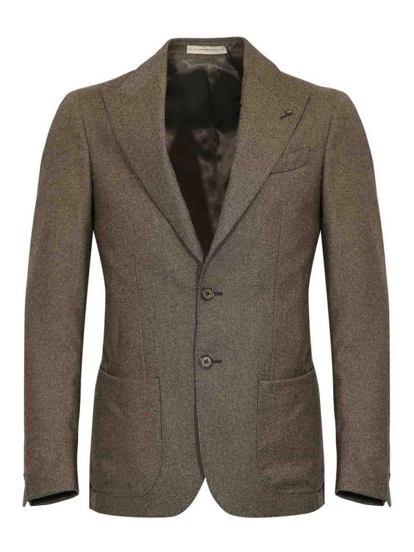 CORNELIANI: blazers - Single-Breasted Wool Jacket