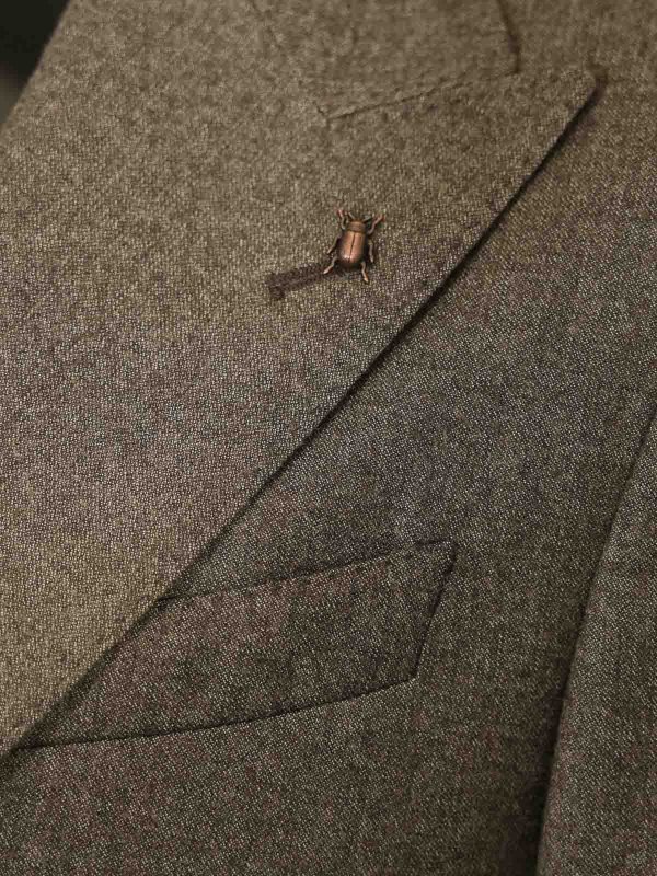 The Best Shops CORNELIANI: blazers - Single-Breasted Wool Jacket