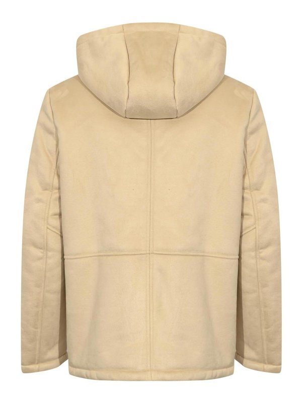 DANIELE ALESSANDRINI: Lederjacken online - Lederjacke - Beige