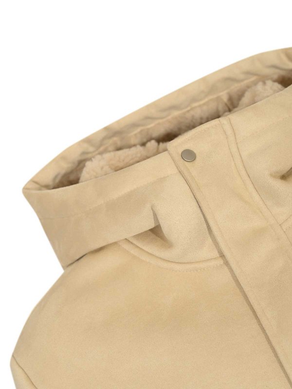 The Best Shops DANIELE ALESSANDRINI: Lederjacken - Lederjacke - Beige