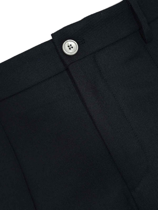 The Best Shops DANIELE ALESSANDRINI: pantaloni casual - Pantaloni a coste blu scuro