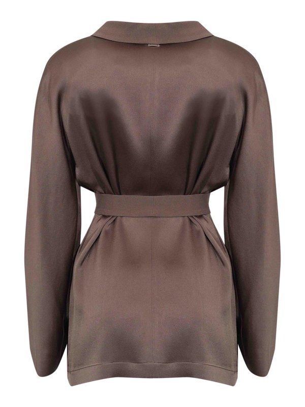 HERNO: casual jackets online - Resort Jacket In Satin Backing