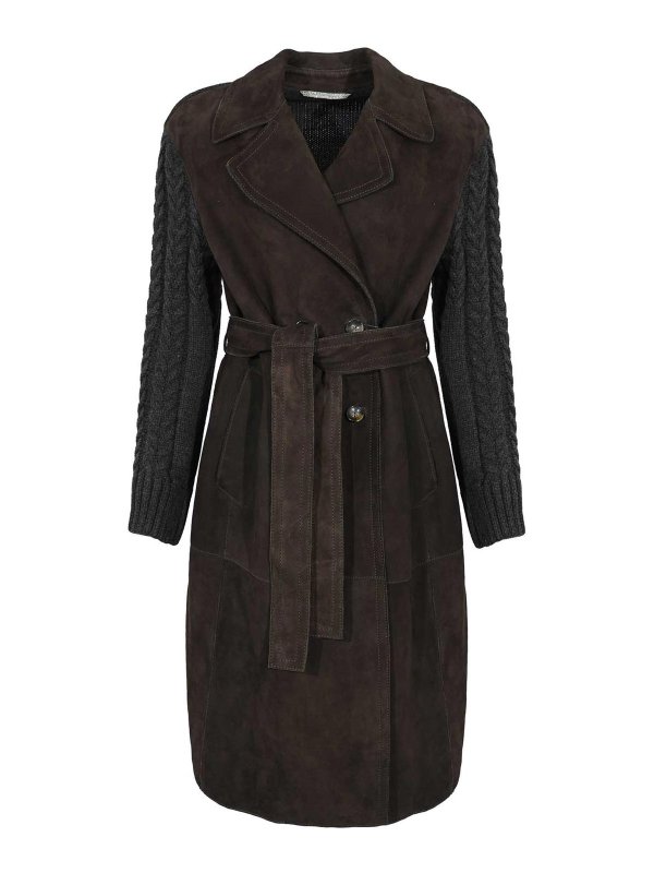 LEATHER AUTHORITY: Trenchs - Trench-Coat - Marron