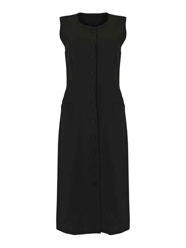 LIVIANA CONTI: Vestidos media pierna - Vestido Midi - Negro