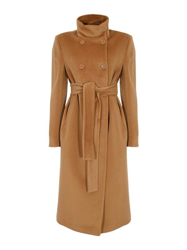 MAX MARA STUDIO: Abrigos semilargos - Abrigo Midi - Camel