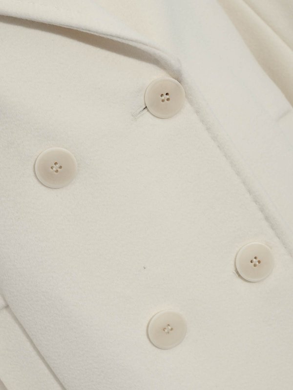 The Best Shops MAX MARA STUDIO: Knielange Mäntel - Knielanger Mantel - Weiß