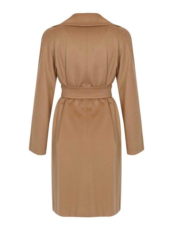 MAX MARA STUDIO: knee length coats online - Dravenna Wool Dressing Gown Coat