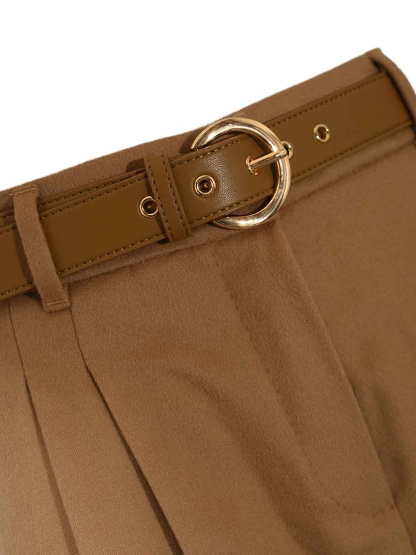 The Best Shops MAX MARA STUDIO: カジュアルトラウザー - カジュアルパンツ - キャメル