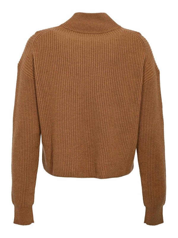 MAX MARA STUDIO: crew necks online - Fuffy Ribbed Wool And Cashmere Sweater