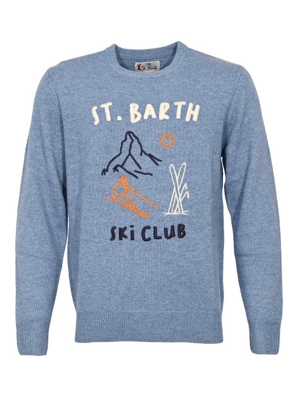 MC2 SAINT BARTH: crew necks - Ski Club Wool And Cashmere Sweater