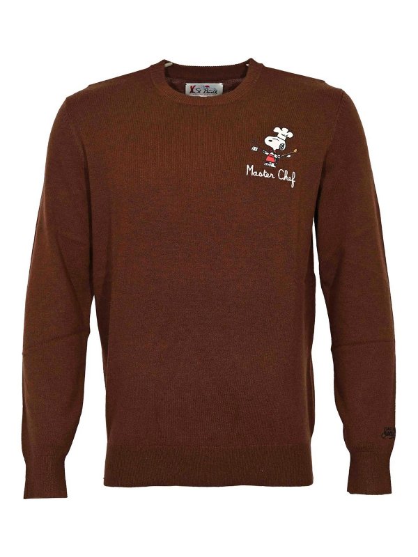 MC2 SAINT BARTH: crew necks - Heron Snoopy  Wool And Cashmere Sweater